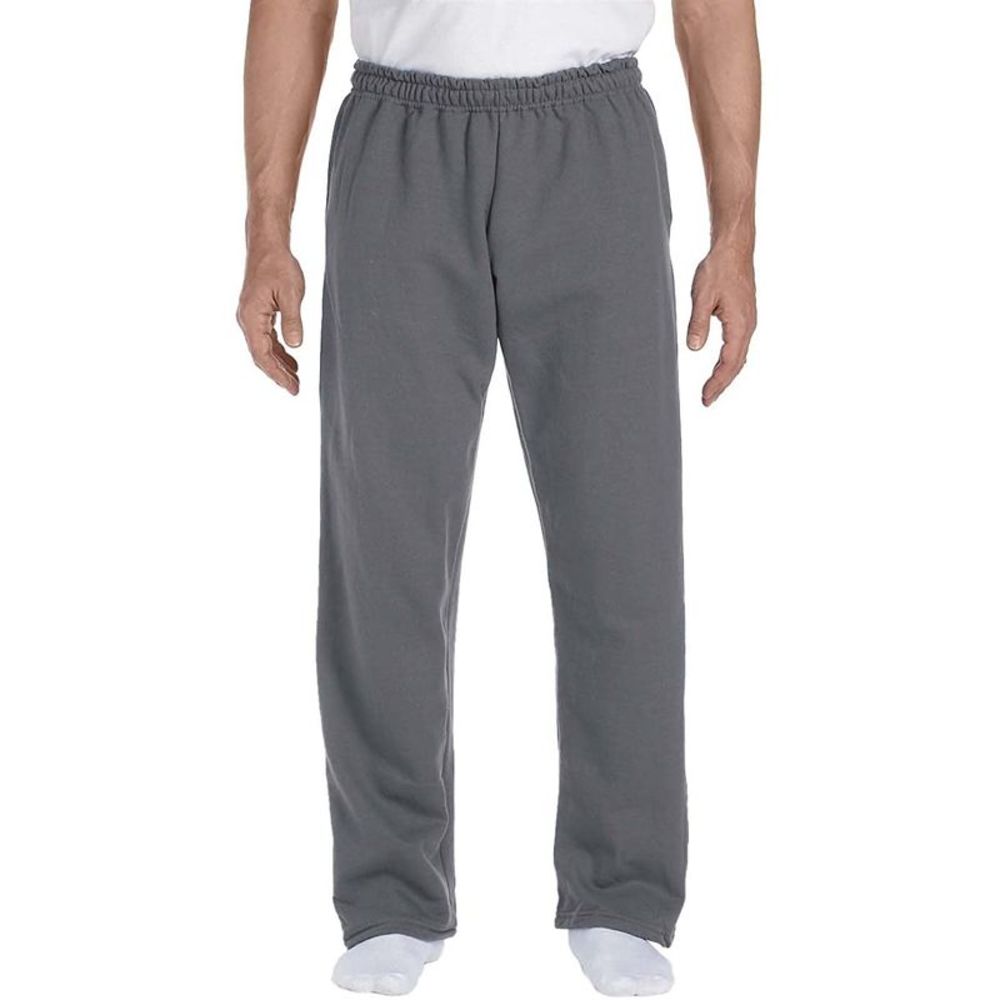 G123 Gildan Adult DryBlend Adult 50/50 Open-Bottom Sweatpant - Charcoal - S